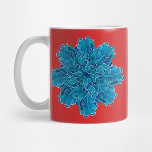 Blue symmetry Mug